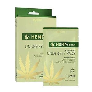 Azure Hemp & Rose Nourishing Under-Eye Pads 5 Pack New